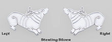 Celtic Silver Pembroke Welsh Corgi on a Meander - Why Ever Knot