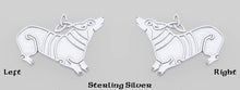Celtic Silver Pembroke Welsh Corgi on a Meander with Gem Color Resin - Why Ever Knot